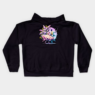 Enchanting Lilac Sunday Dance Kids Hoodie